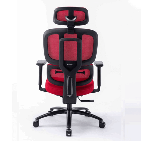  Ghế công thái học WARRIOR Hero WEC509 | Đen đỏ, 150kg, Chân xoay, Lưng lưới 