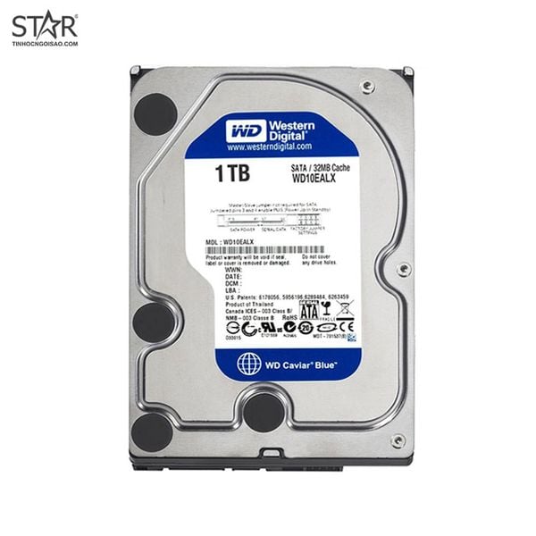  Ổ cứng HDD Western Digital Blue 1 TB | SATA III, 3.5" (WD10EZEX) 