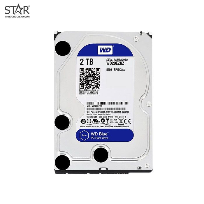 Ổ cứng HDD 2TB Western Blue Chính Hãng (WD20EZ)