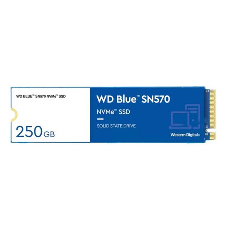 Ổ cứng SSD 250G Western Blue SN570 NVMe PCIe Gen3x4 (WDS250G3B0B)