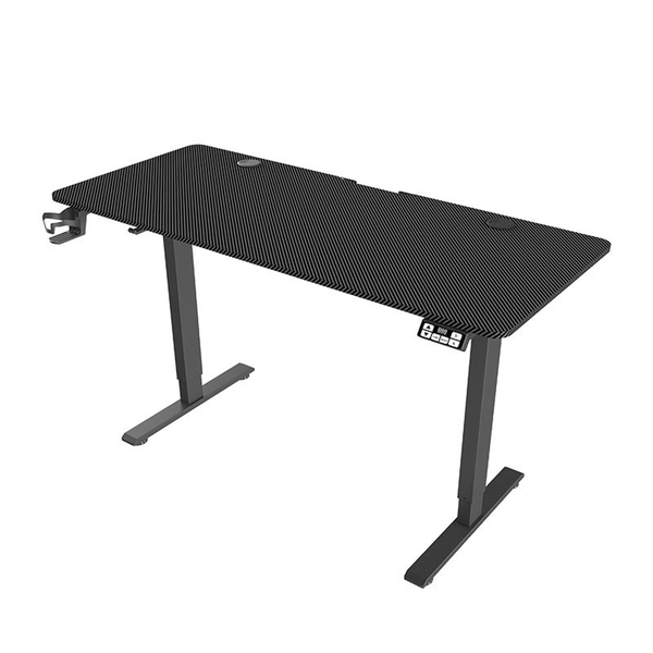  Bàn Gaming Nâng hạ WARRIOR Paladin WGT606 Pro 1m4 | Thép, Mặt bàn P1PB, Black 