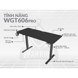  Bàn nâng hạ WARRIOR – Paladin Series – WGT606 Pro Black 