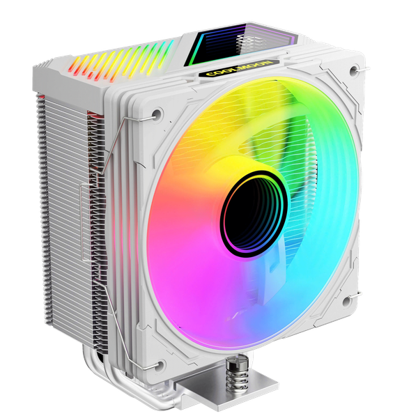  Tản nhiệt khí CoolMoon GT400 | ARGB Display, Trắng 