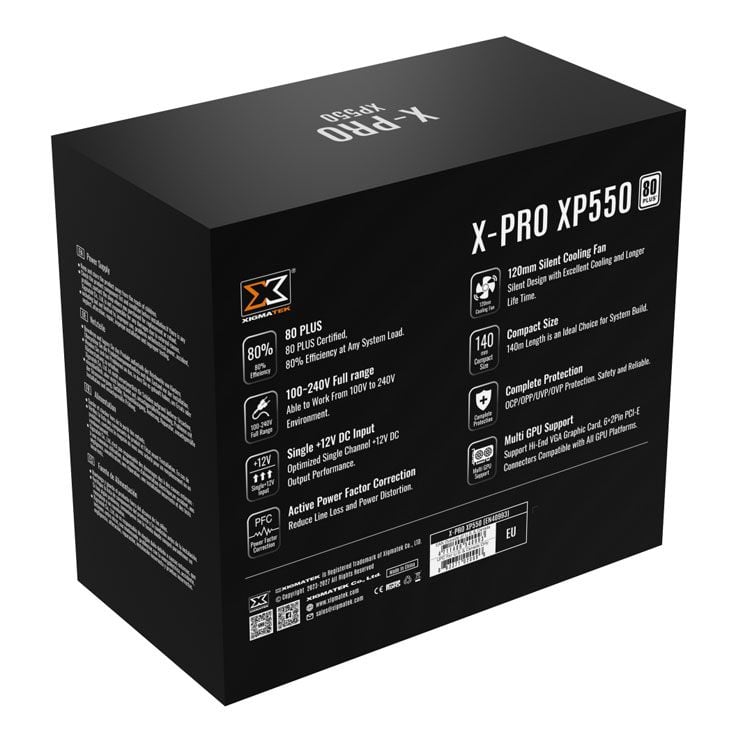 Nguồn máy tính Xigmatek X-Pro | 550W - 750W, 80 Plus White