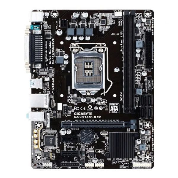  Mainboard Gigabyte H110M-DS2 DDR4 Cũ | LGA 1151, mATX, 2 khe RAM 