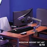  Giá Treo LCD Northbayou G70 Gaming, 32"-60", Màu đen xám, Led RGB 