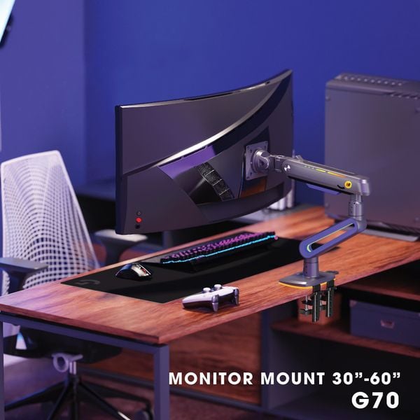  Giá Treo LCD Northbayou G70 Gaming, 32"-60", Màu đen xám, Led RGB 