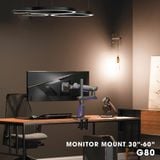  Giá Treo LCD Northbayou G80 Gaming, 32"-60", Màu đen xám, Led RGB 