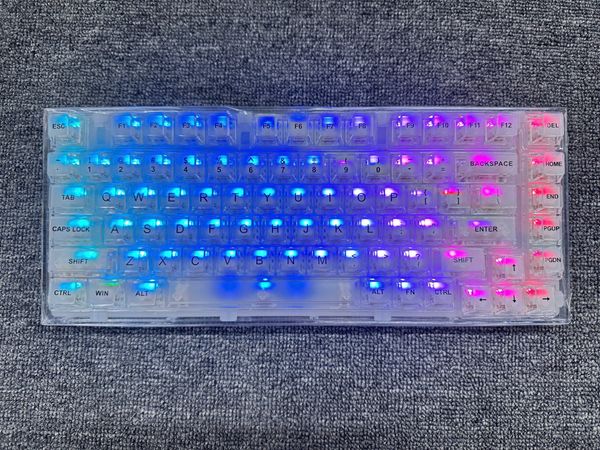  Bàn phím cơ gaming XinMeng X75 | 3 Mode, TKL, RGB, White, Hot swap 