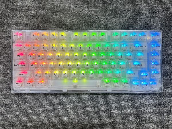  Bàn phím cơ gaming XinMeng X75 | 3 Mode, TKL, RGB, White, Hot swap 