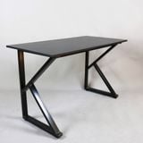  Bàn Gaming chữ K 1m4 | Khung đen, mặt đen 