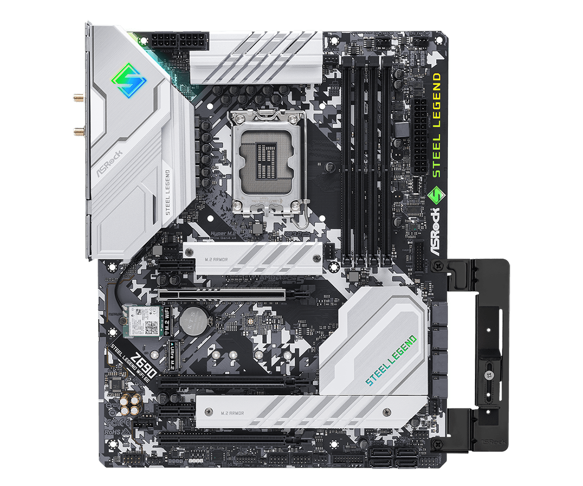 Mainboard Asrock Z690 Steel Legend WiFi 6E | Intel Z690, LGA 1700, ATX, 4 khe DDR4