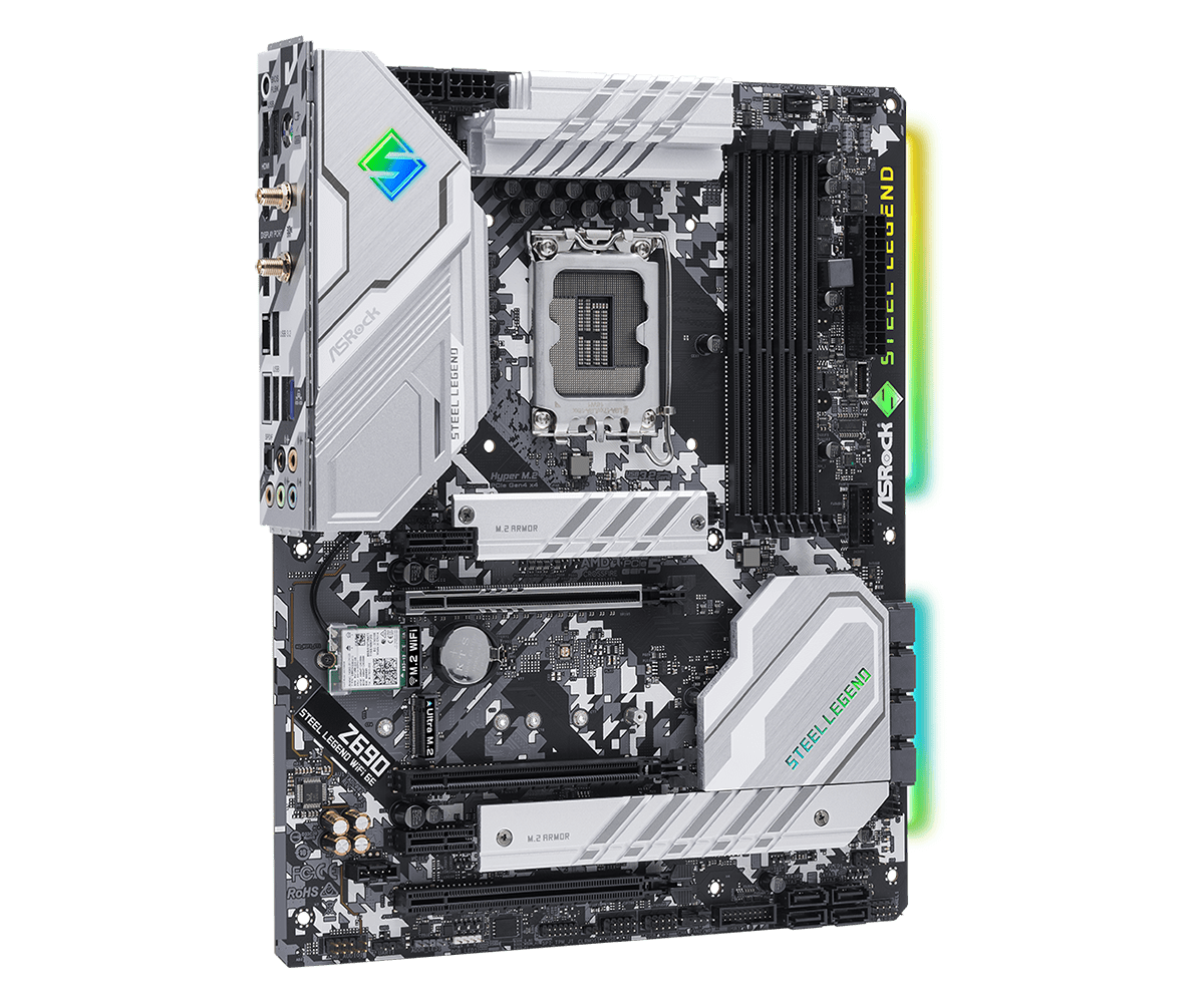 Mainboard Asrock Z690 Steel Legend WiFi 6E | Intel Z690, LGA 1700, ATX, 4 khe DDR4