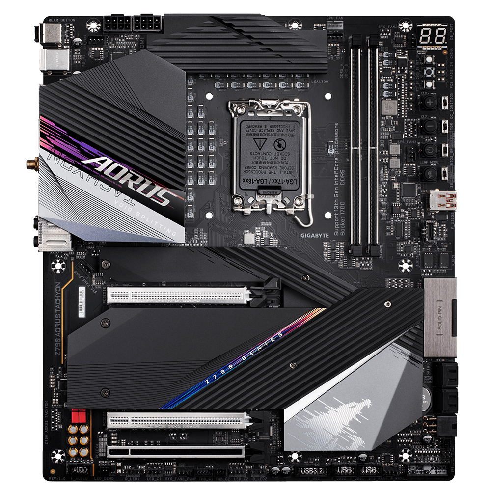 Mainboard Gigabyte Z790 Aorus Tachyon (rev. 1.0) | Intel Z790, Socket 1700, E-ATX, 2 khe DDR5