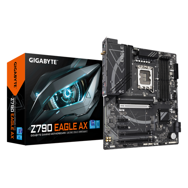  Mainboard Gigabyte Z790 EAGLE AX Rev 1.0 Wifi DDR5 | LGA 1700, ATX, 4 khe RAM 