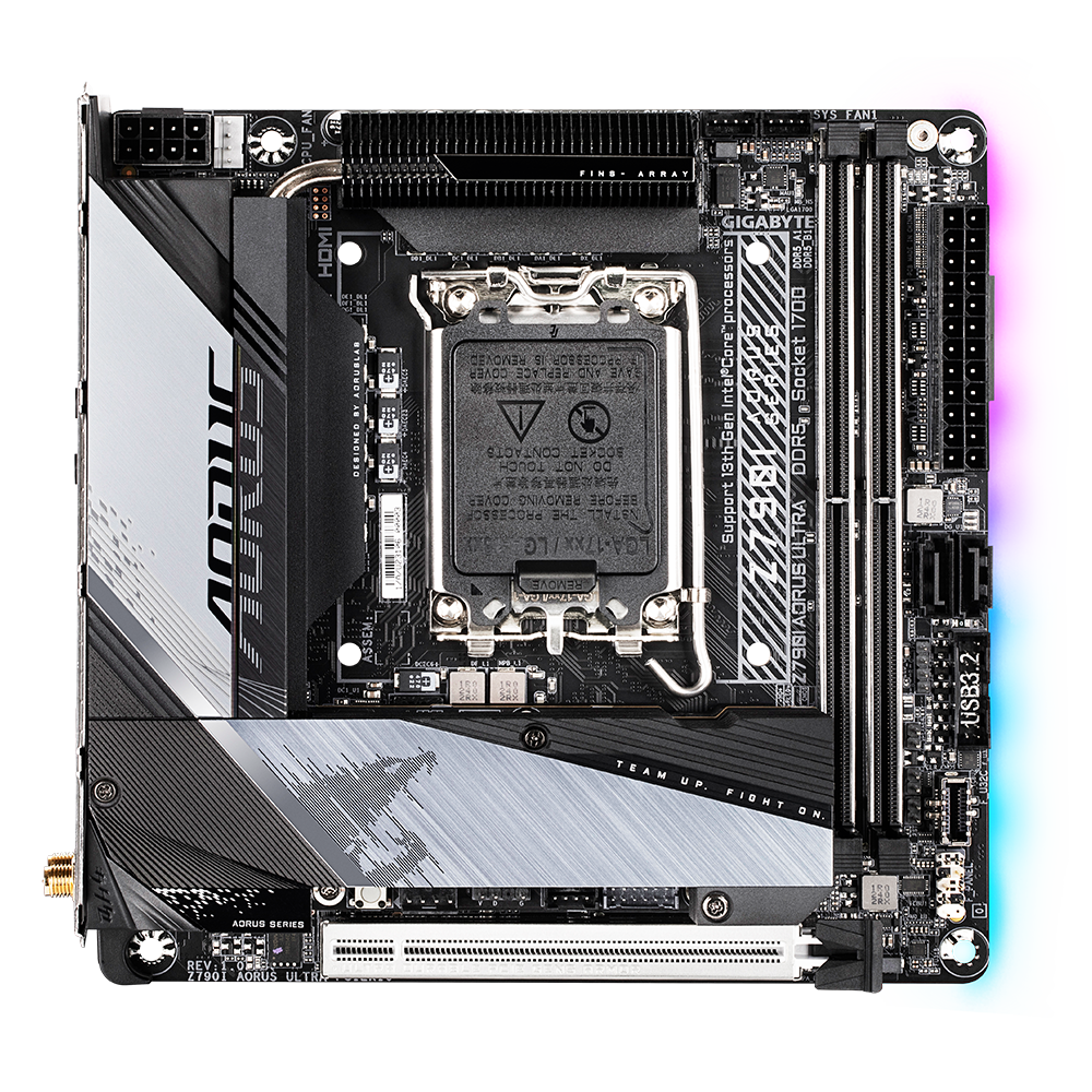 Mainboard Gigabyte Z790I Aorus Ultra (rev. 1.0) | Intel Z790, Socket 1700, Mini-ITX, 2 khe DDR5