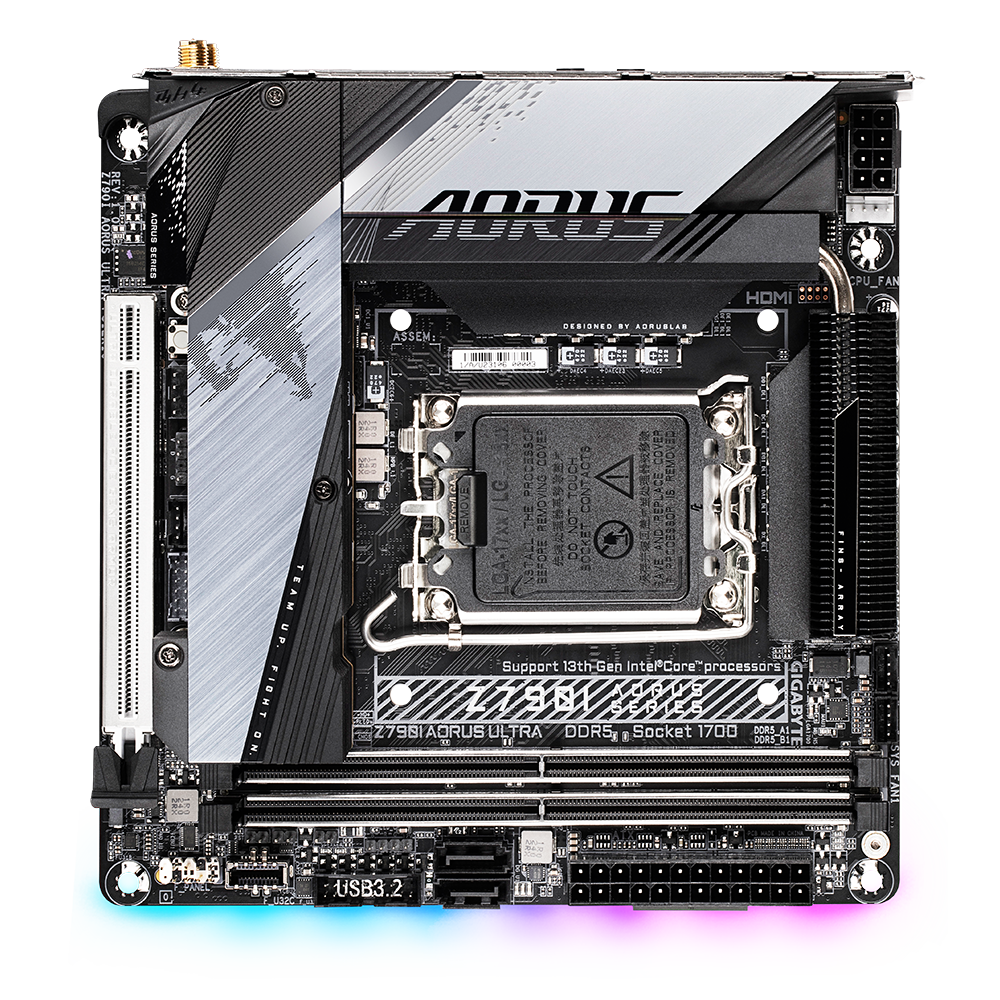 Mainboard Gigabyte Z790I Aorus Ultra (rev. 1.0) | Intel Z790, Socket 1700, Mini-ITX, 2 khe DDR5