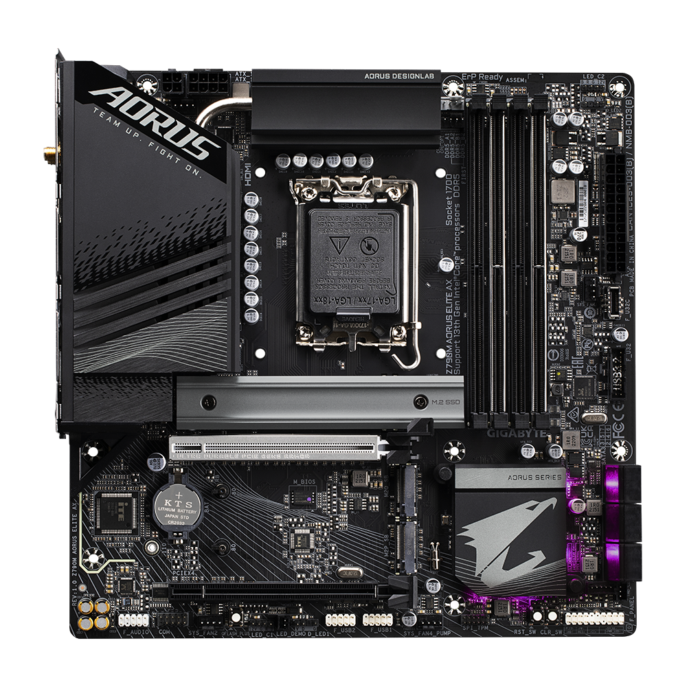 Mainboard GIGABYTE Z790M Aorus Elite AX (rev. 1.0 Mainboard GIGABYTE Z790M Aorus Elite AX (rev. 1.0