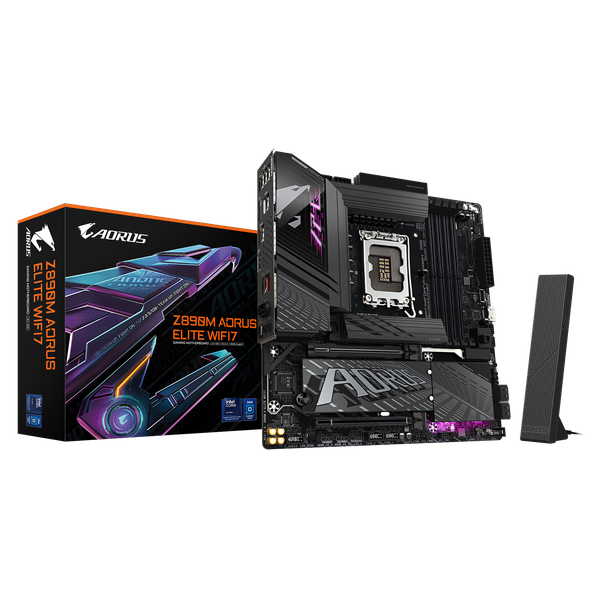  Mainboard Gigabyte Z890M AORUS Elite Wifi DDR5 | LGA 1851, mATX, 4 khe RAM 