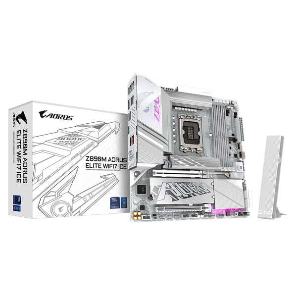 Mainboard Gigabyte Z890M AORUS ELITE ICE Wifi | LGA1851, mATX, 4 khe RAM 