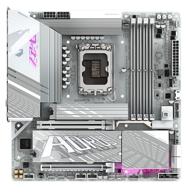  Mainboard Gigabyte Z890M AORUS ELITE ICE Wifi | LGA1851, mATX, 4 khe RAM 