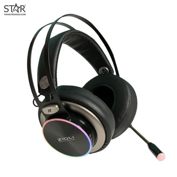  Tai nghe Gaming Zidli ZH20 7.1 | Có dây, Over-ear, RGB, Đen 
