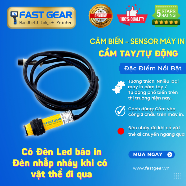 Mắt Cảm Biến Máy In Date Cầm Tay - Tự Động
