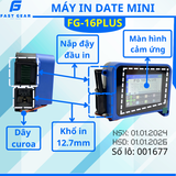  Máy In Date Cầm Tay Mini FG-16 Plus Đa Ngôn Ngữ In NSX HSD Logo Mã QR Mã Vạch 