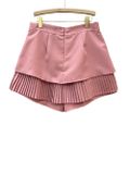  VÁY QUẦN DẬP LY, 02 LỚP, BIGSIZE, HỒNG 