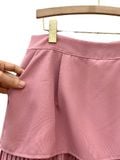  VÁY QUẦN DẬP LY, 02 LỚP, BIGSIZE, HỒNG 