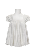  ÁO KIỂU BABY, FORM PHỒNG BÍ, TRẮNG 