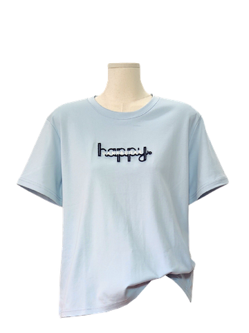  ÁO FORM VỪA HAPPY, XANH 