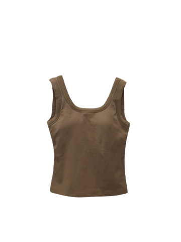  BRA SÁT NÁCH CROP HỞ LƯNG, THUN MỊN XỊN , NÂU 
