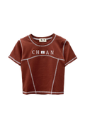  CROP 2 VIỀN CHỈ NỔI, NÂU ĐỎ 