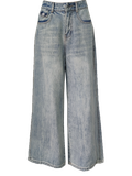  QUẦN JEAN RỘNG WASH NHẠT, LỬNG 92 CM 