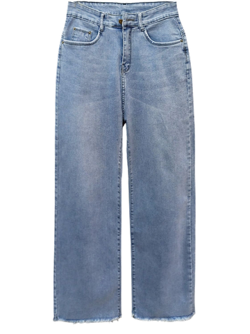  QUẦN JEAN ỐNG ĐỨNG, CO GIÃN, BIGSIZE, XANH NHẠT 