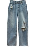  QUẦN JEAN SUÔNG WASH RÁCH NHẠT, BIGSIZE 
