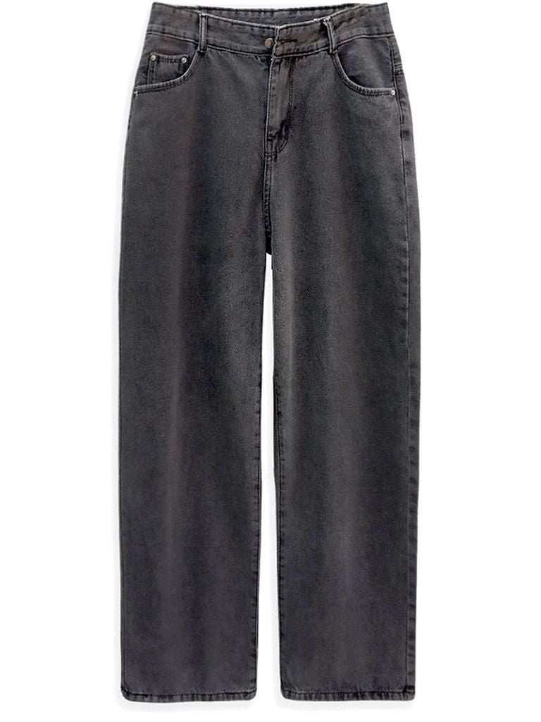 QUẦN (110cm) JEAN SUÔNG XÁM,CẠP CAO, BIGSIZE