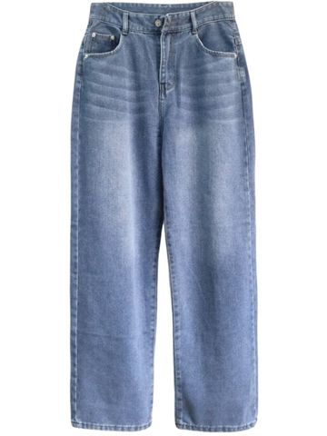  QUẦN (108CM) JEAN SUÔNG, wash, BIGISZE ,CẠP CAO 