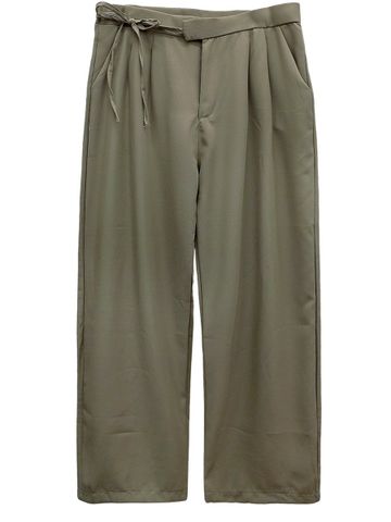  QUẦN TÂY SUÔNG, THẮT EO, BIGSIZE, RÊU 