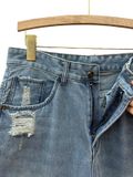  QUẦN JEAN SUÔNG WASH RÁCH NHẠT, BIGSIZE 