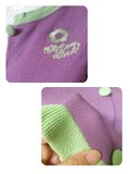  ÁO CROP LEN VIỀN XANH, HỒNG 