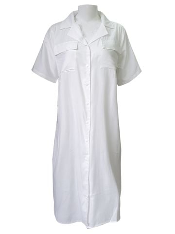  ĐẦM SUÔNG CỔ VEST THANH LỊCH, DÀI 