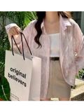  OVERSIZE SƠ MI VOAN MỎNG, VỆT HỒNG 