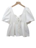  ÁO KIỂU BABY DOLL , Trắng 