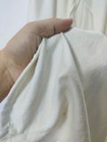  QUẦN DÙ (98cm) TÚI HỘP NHÚNG, TRẮNG, CHẤT DÀY, LƯNG THUN 
