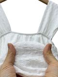  ÁO KIỂU BABY, FORM PHỒNG BÍ, TRẮNG 