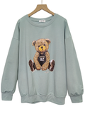 SWEAT SHIRT . XANH, MỊN MÁT 