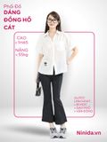  QUẦN TÂY LOE, LƯNG VỪA, ĐEN, 50 ~55 KG 