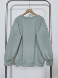  SWEAT SHIRT . XANH, MỊN MÁT 